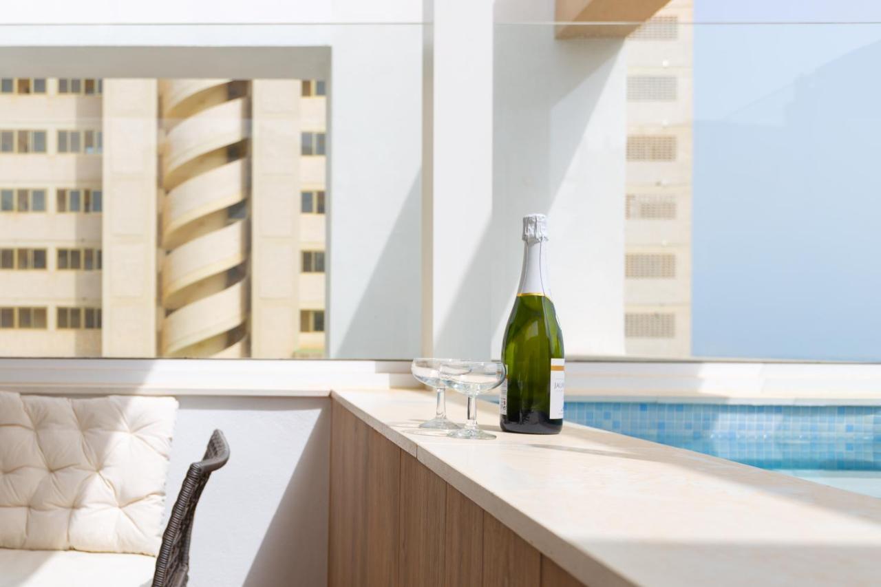托雷莫利诺斯Terraza Del Mar: Apartamento Con Terraza Y Piscina公寓 外观 照片