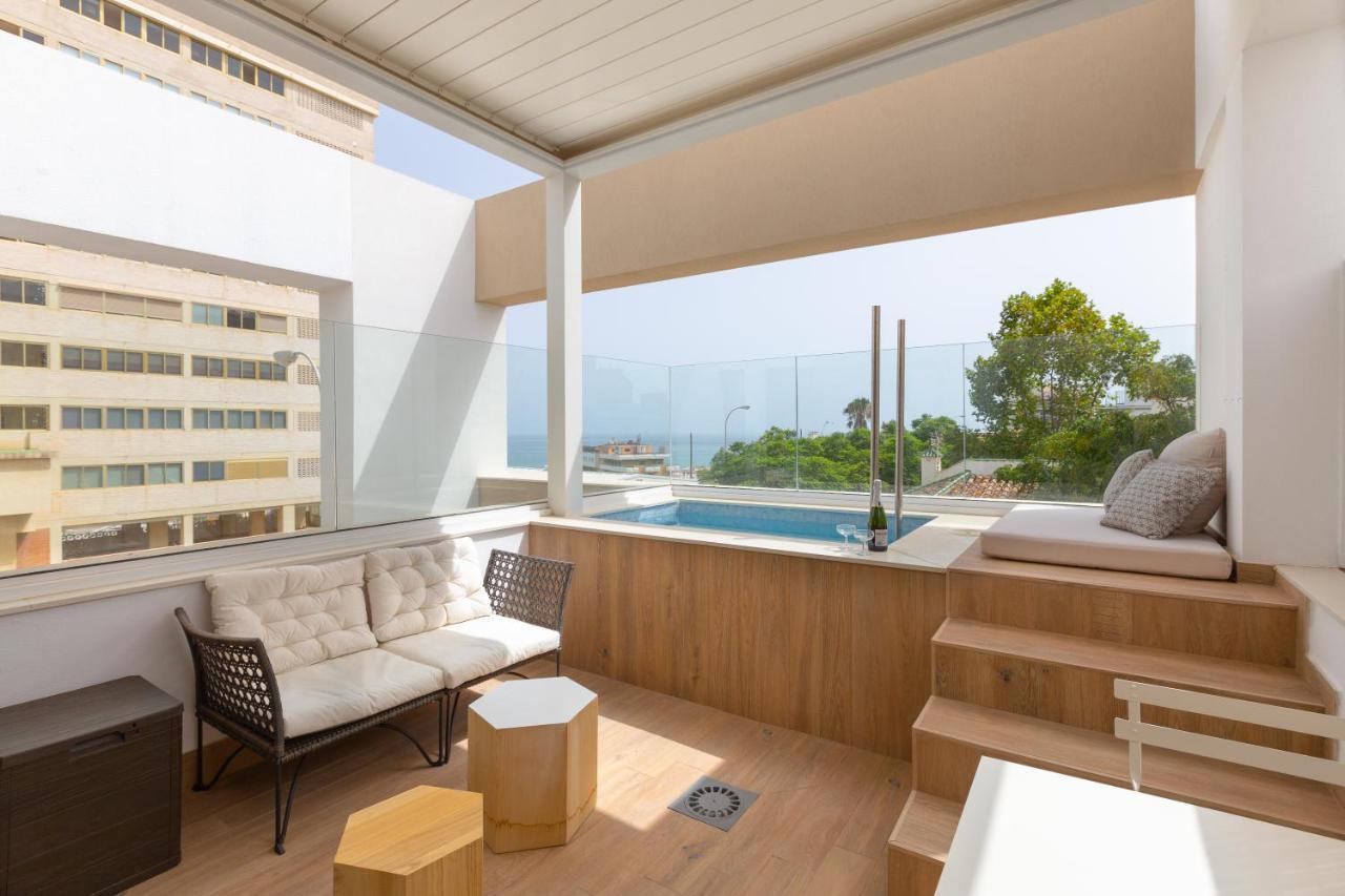 托雷莫利诺斯Terraza Del Mar: Apartamento Con Terraza Y Piscina公寓 外观 照片